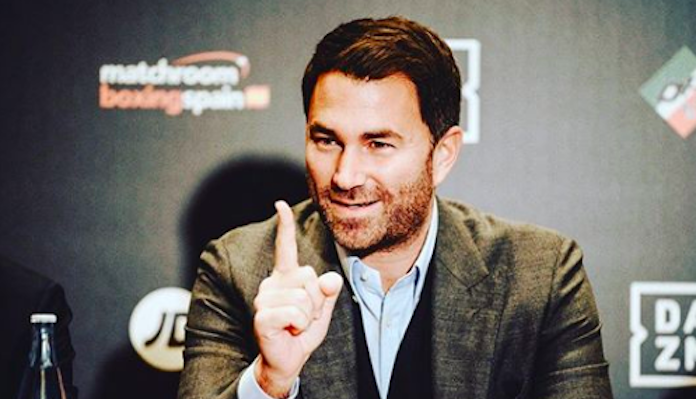 Eddie Hearn puzzled by Oscar De La Hoya’s criticism of Canelo Alvarez vs. Dmitry Bivol booking: “I don’t want to sit there & watch a mismatch”