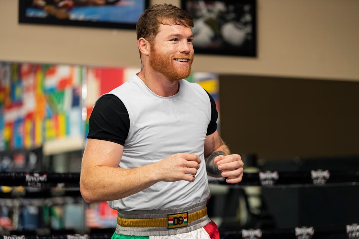 Canelo Alvarez media workout ahead of Jermell Charlo fight