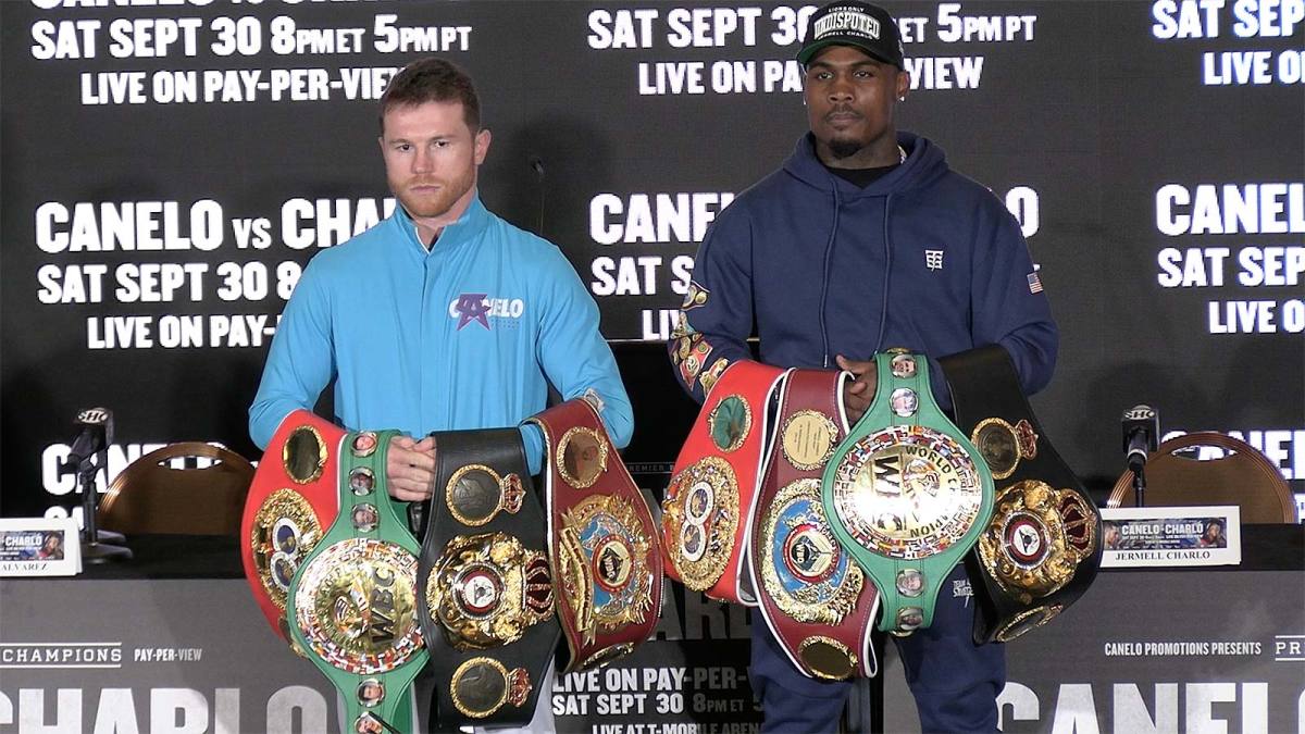 Canelo Alvarez vs. Jermell Charlo Press Conference Highlights Video