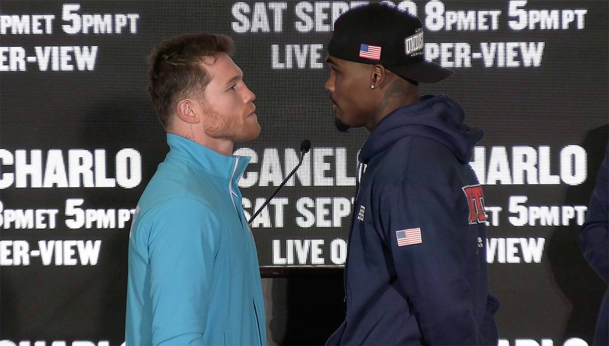 Canelo vs Charlo Face-Offs Video