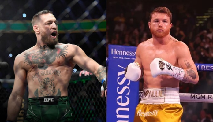 Conor McGregor and Canelo Alvarez trade barbs over potential fight: “I’ll kick you raw pink”