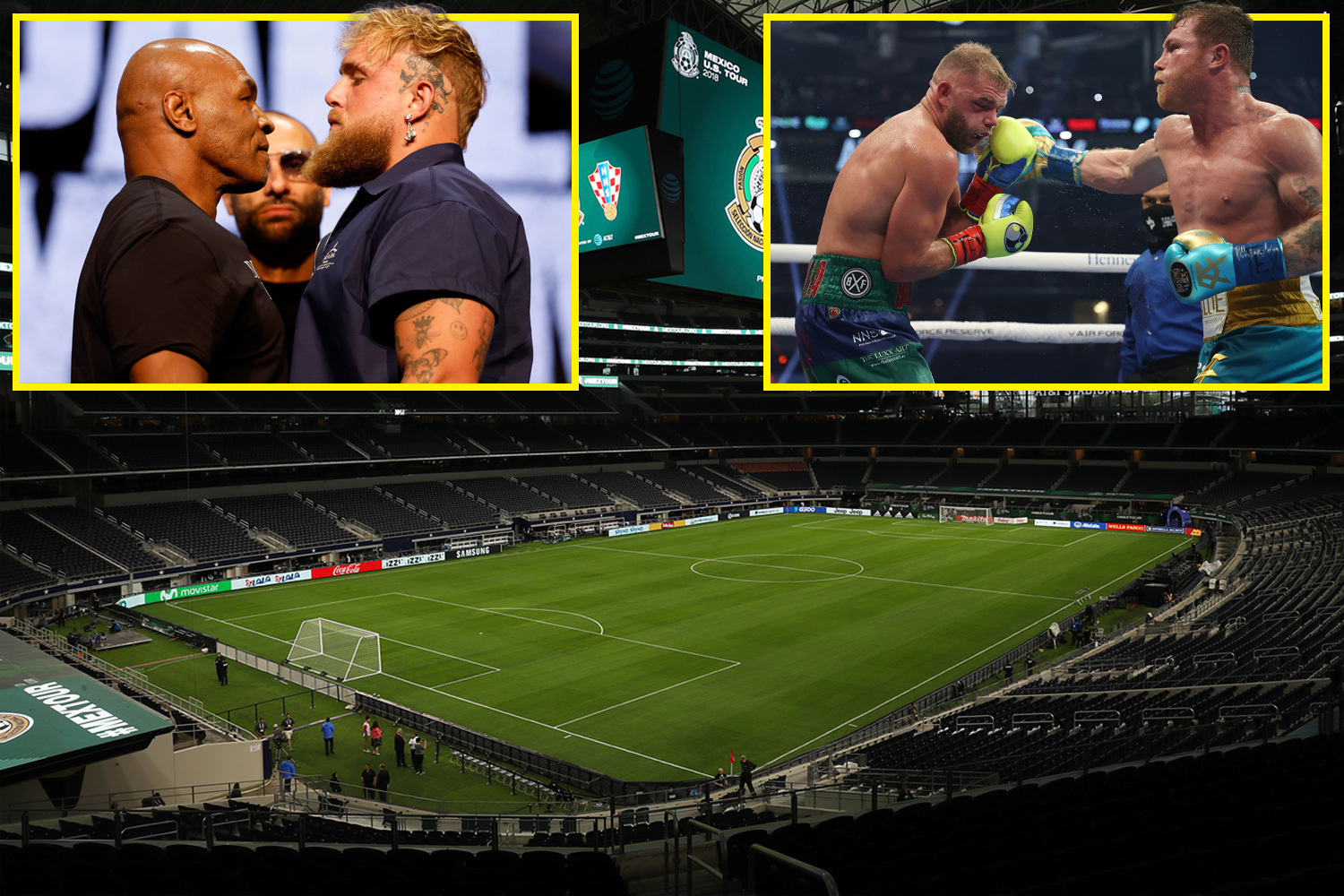 Mike Tyson and Jake Paul to fight at $1 billion stadium that saw Canelo break boxing record and shatter eye socket of hated rival