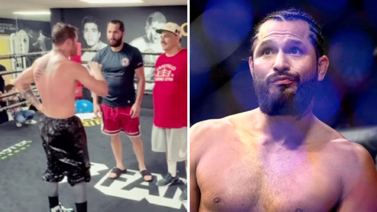 Jorge Masvidal undergoes intense training with Canelo Alvarez